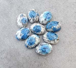 พลอยแจสเปอร์ K2 ธรรมชาติทรงรีคุณภาพสูง แบบหลวม ขนาดปรับเทียบแล้ว สำหรับทำเครื่องประดับ งานฝีมือ และของสะสม - Product Image 1