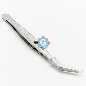 Pinzas Dentales de Algodón para Uso Universitario, Punta Curva, Agarre Moleteado, Instrumento Quirúrgico Manual, Certificado CE Clase I - Product Image 3