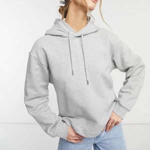 Women's Hoodie Casual Winter Stone Embroidered Elastic Hem Regular Length Sportswear Pullover with Front Logo - Product Image 2