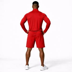 ชุดวอร์มออกกำลังกายผู้ชายสไตล์วินเทจพร้อมโลโก้สั่งทำพิเศษ เนื้อผ้าระบายอากาศ น้ำหนักเบา ชุดเสื้อและกางเกงขาสั้น ผู้ผลิตขายส่ง - Product Image 2