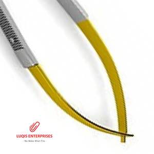 Portaagujas Castroviejo Ryder de Carburo de Tungsteno con Mordazas de 1.0mm, Instrumento Quirúrgico Oftálmico de Acero Inoxidable Reutilizable - Product Image 3