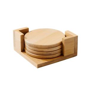 Premium Wooden Coaster Set with Natural Wood Grain, Durable Reusable <b>Drink</b> Mat for Home Kitchen, Dining Table, Office, Cafe - Product Image 6