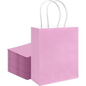 Confezione da 30 Sacchetti Regalo Rosa e Viola di Medie Dimensioni con Manici 11"x5"x8" per Usi Multipli - Product Image 2
