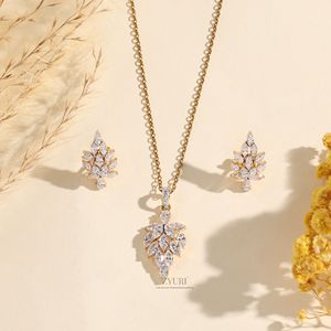 Ensemble de bijoux en diamant marquise certifié IGI, clarté VVS-VS, bijoux en diamant de qualité supérieure, fabriqués avec perfection par un fournisseur indien - Product Image 1
