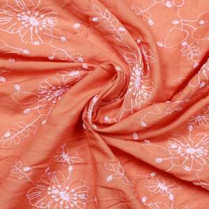 Tela de Algodón Peinado Transpirable Bordada para Vestidos, Kurtis y Blusas Étnicas Occidentales para Niñas - Ligera - ¡Venta Caliente! - Product Image 2