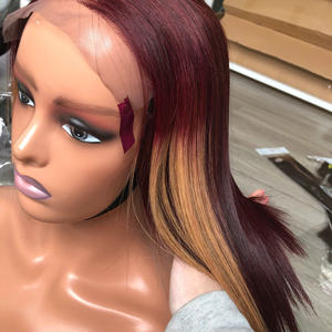 Couleur orange clair vente en gros de haute qualité 100% paquet de cheveux bruts vietnamiens os droit Super qualité à fermeture de prix 5by5 - Product Image 5