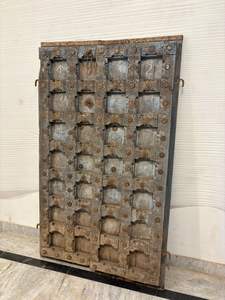 ประตูไม้เก่าโบราณ รีไซเคิล ตกแต่งด้วยสีพาติน่า สำหรับห้องครัว รับประทานอาหารกลางแจ้ง ตกแต่งบ้าน ห้องนอน ห้องนั่งเล่น โครงการงานโบราณ - Product Image 2