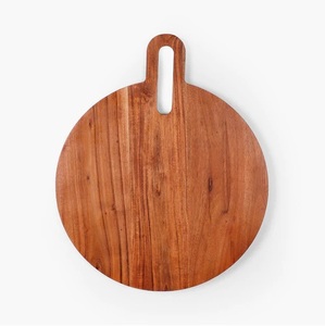 Planche à découper en bois au design classique avec poignée florale, forme rectangulaire, pour usage en cuisine, bloc de découpe fait main - Product Image 2