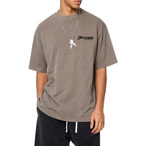 Camiseta de Verano con Lavado Ácido para Hombre, Ligera, con Patrón Lavado, Tela Suave, Esencial para un Estilo Casual - Product Image 1