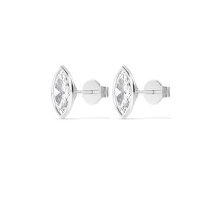 Pendientes de Diamantes Cultivados en Laboratorio de Oro Amarillo de 9K Premium, 2.00 CTW, Forma Marquesa, Joyería Elegante para Novia, Accesorio para Mujer - Product Image 3