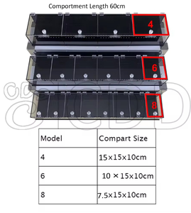 Nhà Máy Tùy Chỉnh Acrylic 3-Tier Quadrate Hình Dạng In Hiển Thị Đứng Snap Nút Top Truy Cập Khóa Hiệu Quả Thông Gió An Toàn - Product Image 2