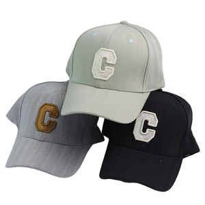 Casquette de baseball 6 panneaux en coton/polyester éponge brodée en 3D, bicolore, ajustable, style sportif, vente en gros - Product Image 1