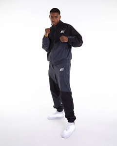 Custom High Quality Nylon Material Tracksuit Unisex 2 Piece <b>Zipper</b> <b>Jacket</b> & Pants Casual Sportswear Color Block Nylon Tracksuit - Product Image 6