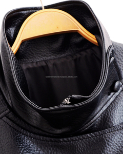 Chaqueta de Mujer con Cremallera y Bolsillos, Relleno de Poliéster, Chaqueta de Motociclista para Mujer, Chaqueta de Cuero Genuino para Todas las Temporadas - Product Image 5