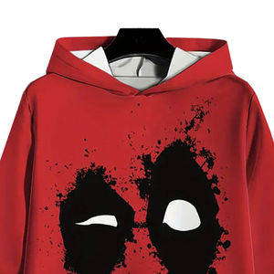 Y2K Oversized DTG Printed Heavyweight Hoodie Custom Zip Up Boxy Fit Distressed Cropped Hoodie Premium Streetwear 460 GSM Men - Product Image 4