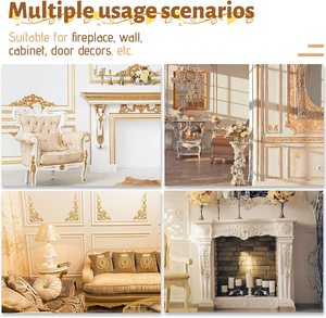 แผ่นไม้ตกแต่งเฟอร์นิเจอร์ไม้เนื้อแข็งที่กำหนดเองพร้อมรายละเอียดการแกะสลักสำหรับการตกแต่งภายในบ้านเหนือกาลเวลาตู้ไม้ออนเลย์ - Product Image 5