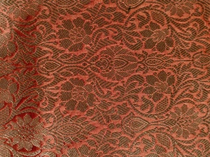 ผ้าไหมลายดอกไม้ Zari ทอลายแจ็คการ์ด ผ้าเนื้อเมทัลลิกสำหรับ - Product Image 3