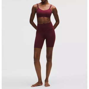 Conjunto de 2 Piezas de Ropa de Yoga para Mujer de Alta Calidad, Shorts Reversibles, Ecológicos, Transpirables, de Spandex/Nailon con Estampado Animal/Camuflaje - Product Image 3