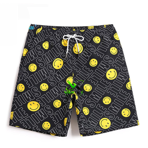 VANTEX SPORTS Pantalones Cortos de Playa Azules para Hombre con Cintura Verde Neón y Cordón Ajustable, Estampado por Sublimación Ecológico, de Secado Rápido, Casuales - Product Image 6