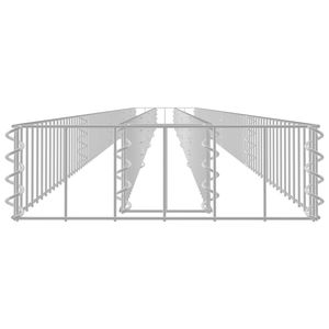 Cama elevada de gaviones de acero galvanizado 177,2 \ "x11.8 \" x3.9 \ "Suministros de jardín - Product Image 4