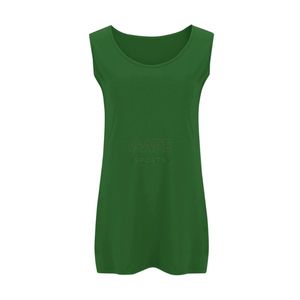 เสื้อกล้ามสีเขียวสำหรับฤดูร้อน เสื้อกล้ามผู้หญิงแบบเรียบง่าย คอกว้าง ผ้าฝ้าย เสื้อกล้ามซ้อนกันได้ เสื้อสายเดี่ยวลำลอง ผู้ผลิตตามสั่ง - Product Image 4