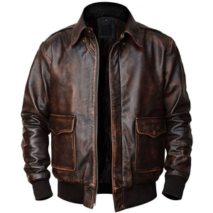 Men's <b>Real</b> Sheep <b>Leather</b> <b>Jacket</b> Stylish Stand Collar Zippers Genuine <b>Leather</b> Shell Winter Thin Polyester Coating <b>Leather</b> <b>Jacket</b> - Product Image 1