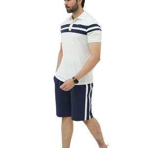 Men's Casual Cotton Sportswear Set Printed Short Sleeve T Shirt And <b>Matching</b> Shorts Breathable Summer Fitness Outfit - Product Image 6