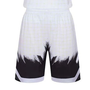 Ensemble de maillots de basket-ball personnalisés, blanc et noir, impression par sublimation, polyester respirant, uniforme pour adultes, unisexe, équipe - Product Image 3