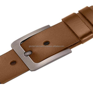 Custom Handmade <b>Tan</b> Brown Leather casual <b>belt</b> <b>for</b> <b>men</b> with heavy duty matt silver brass buckle all sizes available - Product Image 1