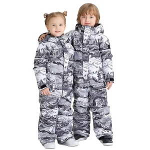 New Kids Heated Zipper Hooded Ski Jumpsuit Breathable Waterproof Quick Dry Jacket Unisex Outdoors Skiing <b>Snow</b> Sports <b>Children</b> - Product Image 1