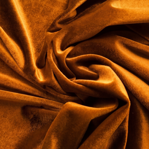 Premium 100% Polyester Gold Velvet Fabric 130 GSM Plain Dyed Medium Weight Brushed Sueded Soft Modern Breathable Wrinkle - Product Image 3