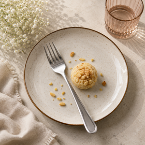 Fourchette à dessert en acier inoxydable finition miroir, pour restaurants, traiteurs, compagnies aériennes, hôtellerie, ensemble de couverts pour servir les desserts - Product Image 1