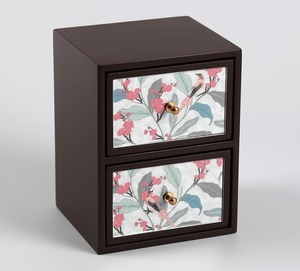 Handmade Wooden <b>organizer</b> <b>Drawers</b> Wooden Vintage <b>Storage</b> Box with two Compartments for Kitchen Organization office home table - Product Image 4