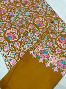 Écharpes en soie brodées à la main de luxe, motif camouflage, légères, vintage, multifonctionnelles, châles pour femmes, artisanat artisanal - Product Image 4