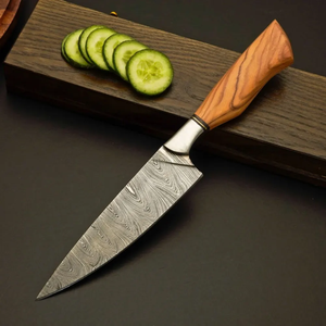 LEGACY BLADES Luxury Handmade Damascus Kitchen <b>Knife</b> <b>Set</b> Premium Chef Cutlery Natural Wood Handle Custom Logo Supplier - Product Image 3
