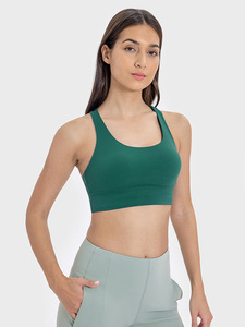 Women Summer Cross Back Yoga Sports <b>Bra</b> Lightweight High Strength Shockproof Breathable <b>Plus</b> <b>Size</b> Fitness <b>Bra</b> - Product Image 2