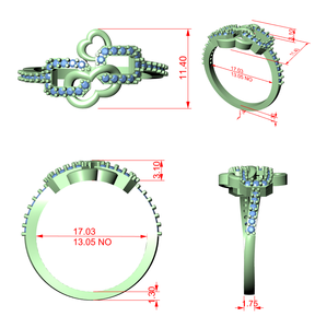 Modern <b>Stacking</b> Diamond Accent <b>Ring</b> - Product Image 5