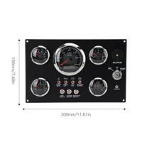 Panneau de commande combiné moteur en promotion, 12V/24V CC, 5 jauges, pour bateau