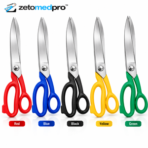 Ciseaux en acier inoxydable allemands 250 mm 7,9 pouces avec poignée en PVC, couleur personnalisée, outil de coupe pour atelier de bijouterie ZETOMEDPRO - Product Image 4