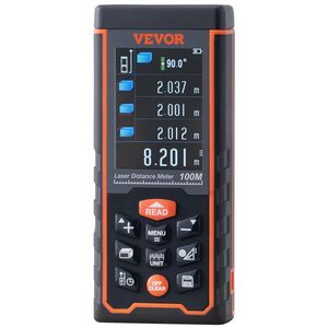 Misuratore Laser di Distanza Fai-da-Te Preciso da 328 Piedi con Memoria per 100 Gruppi e Display LCD Colorato da 2,4 Piedi - Product Image 1