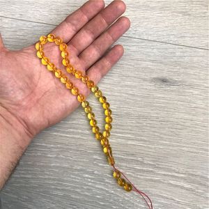 AMBER HANDMADE ECO-FRIENDLY RESIN LOVE TASBIH AMBER BEADS Turquoise Prayer Rosary <b>Stone</b> Muslim Rosary Counter Jewelry - Product Image 6