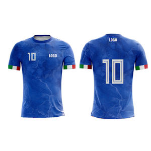 Camiseta de Fútbol al por Mayor de Alta Calidad, 100% Poliéster, de Secado Rápido, Unisex, con Nuevo Diseño, Impresión de Logotipo Personalizado, Servicio OEM - Product Image 3
