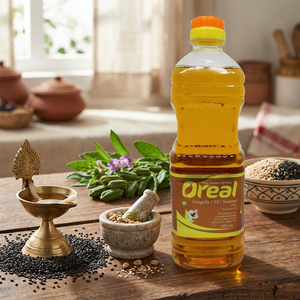 Huile de sésame Oreal 500ml - Huile de cuisson naturelle pure pressée à froid de qualité A sans produits chimiques pour la santé Fabriquée en Inde - Product Image 3