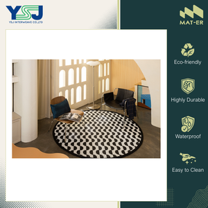 Large gamme de tapis d'extérieur imperméables de qualité supérieure d'origine thaïlandaise, 100% polypropylène, tapis rond en plastique à vendre - Product Image 4