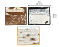 Dompet kulit sapi asli uniseks, dompet tempat kartu kulit sapi mewah gaya klasik, dompet RFID banyak tempat kartu untuk pria dan wanita