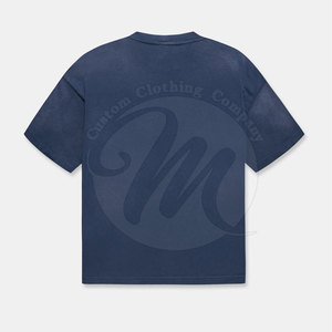 Camiseta con efecto descolorido por el sol de último diseño, camiseta con efecto descolorido por el sol más vendida, ropa urbana ligera, camiseta con efecto descolorido por el sol de alta calidad para hombre - Product Image 2