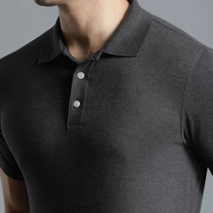 Premium Men's Polo <b>Shirt</b> Short Sleeve Casual Business Golf Uniform Corporate Custom Logo Cotton Blend <b>Collared</b> <b>T</b> <b>Shirt</b> Black - Product Image 5