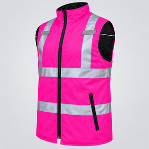 Veste de sécurité haute visibilité noire, antistatique, imperméable et respirante, unisexe, tailles adultes, hommes - Product Image 4