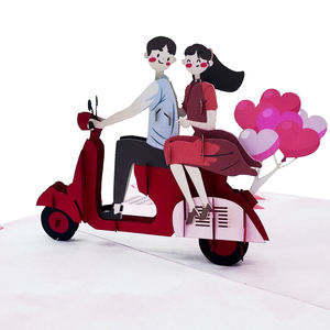 Tarjeta Pop 3D Hecha a Mano, Superventas, Artesanía en Papel al por Mayor para el Día de San Valentín, Regalos de Hanoi, Diseño de Amor Personalizado, Marca Viet-craft - Product Image 1