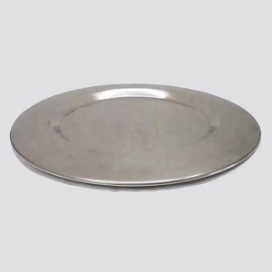 Assiette et plat ronds en acier inoxydable, design créatif, vaisselle artisanale, assiette de présentation, accessoires de cuisine - Product Image 6